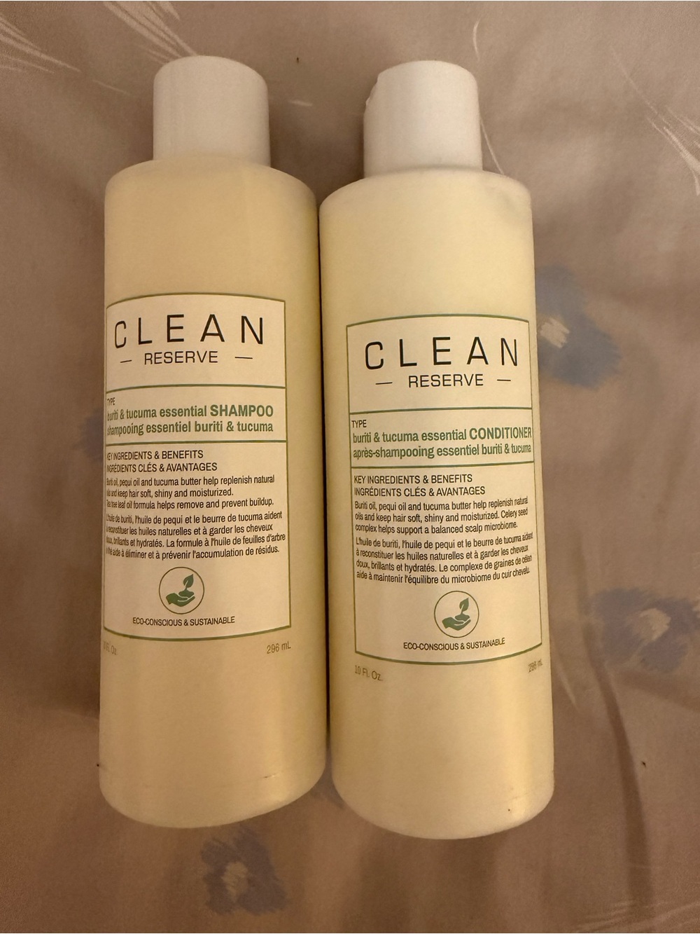 CLEAN RESERVEReserveBuriti & Tucuma Essential Shampoo Pequi Oil 10oz bundle of 2